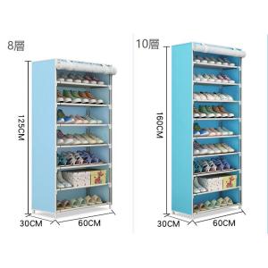 シューズラック 10段 収納 カバー付き 靴箱...の詳細画像2