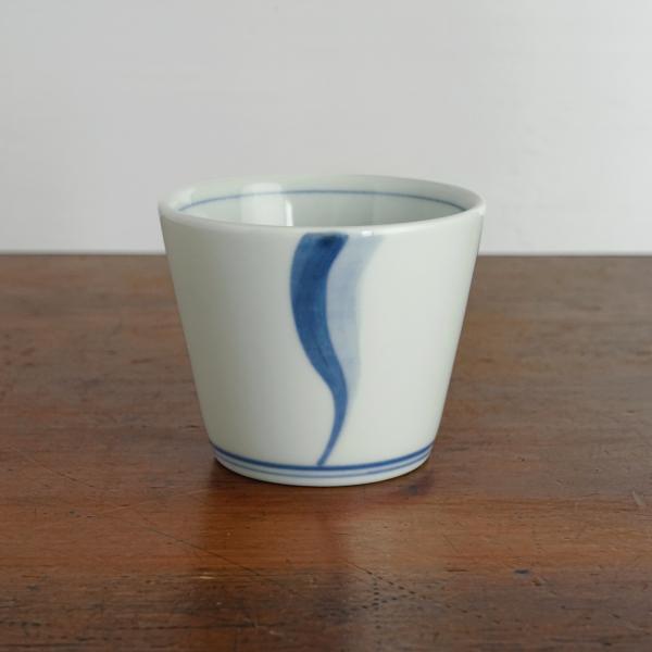 砥部焼 そば猪口 小 だみ入りねじり紋 梅山窯 愛媛県 伝統工芸品 民藝品 食器 キッチン雑貨 ギフ...