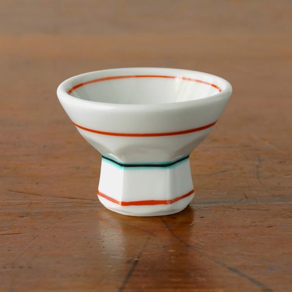 砥部焼 面取り盃 カラー 梅山窯 愛媛県産 ぐい呑み 伝統工芸品 民藝品 食器 キッチン雑貨 ギフト...