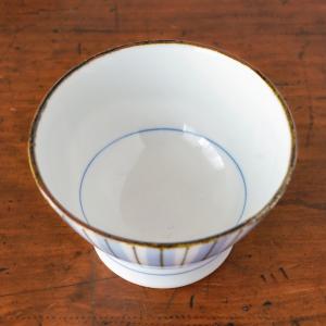 砥部焼 くらわんか 大 鉄だみ呉須線 口紅入り...の詳細画像2