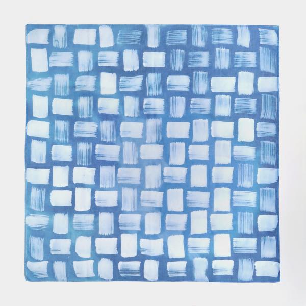 藍染屋ほうね 藍染ハンカチーフ 綿ローン 54cm角 03 ハンカチ/スカーフ/ネッカチーフ ギフト...