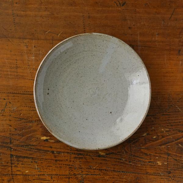 常陸窯いそべ陶苑 プレート Φ15 灰色（透明釉） 笠間焼 別注カラー 伝統工芸品 民藝品 ギフト ...