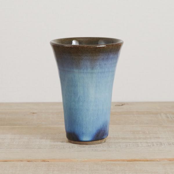 唐木田窯 ビアカップ 唐木田伊三男 松代焼 長野県産 酒器 伝統工芸品 民藝品 食器 キッチン ギフ...