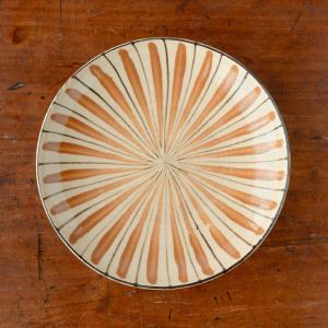 宗像窯 4寸利鉢 飴釉／白釉 会津本郷焼 福島県 中鉢 伝統工芸品 民藝品