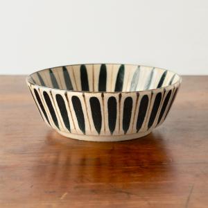 宗像窯 4寸利鉢 飴釉／白釉 会津本郷焼 福島県 中鉢 伝統工芸品 民藝品