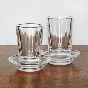 飲み屋の厚口グラスと酒受皿 大 東京都産 日本酒グラス 酒器 食器