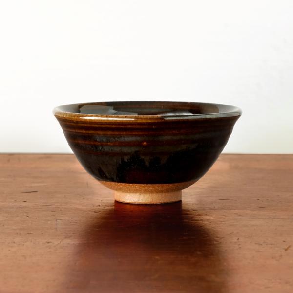 宗像窯 飯茶碗 飴釉／白釉 会津本郷焼 福島県 飯碗 伝統工芸品 民藝品 食器 キッチン ギフト プ...