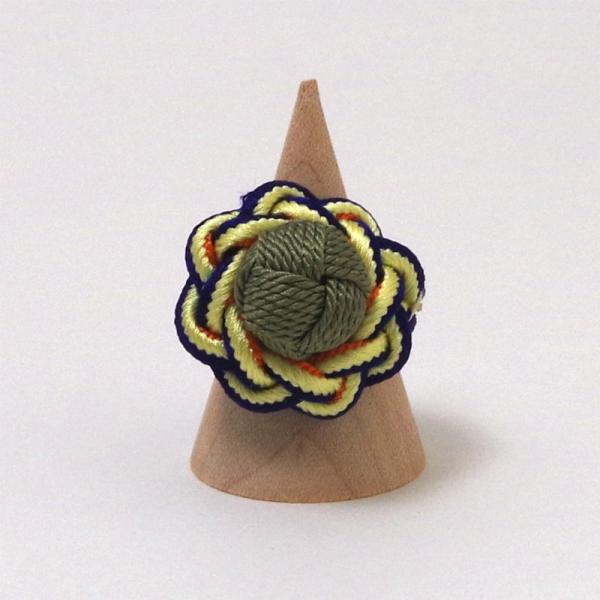 京くみひも 相生リング 紺 昇苑くみひも 京都 組紐アクセサリー 指輪 伝統工芸品 民藝品 ギフト ...