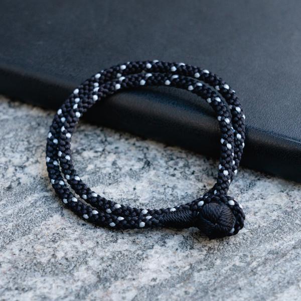 京くみひも 二重巻きブレスレット 別注カラー Urban Black ＜黒＞ 昇苑くみひも 京都 組...