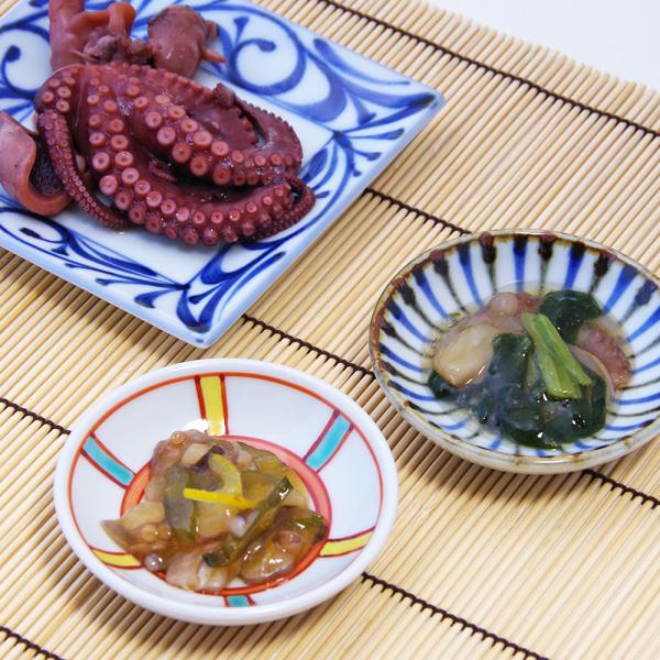 明石蛸 三品セット（たこわさび・塩辛柚子・やわらか煮） 6個入り ギフト プレゼント 誕生日 お祝い...