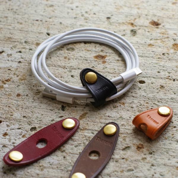 Therese Leather Cord Clip コードクリップ 日本製 本革 レザークラフト ギ...