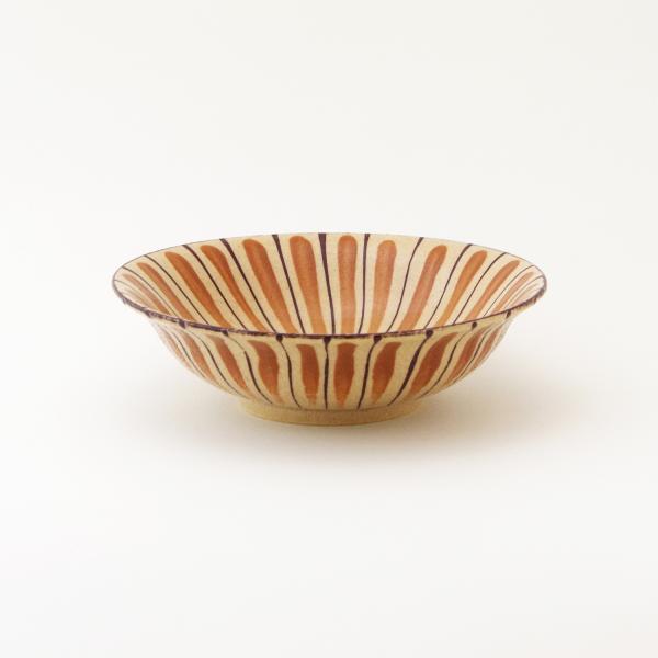 麦藁手 中平鉢 橙/青 小春花窯 瀬戸焼 伝統工芸品 民藝品 食器 キッチン雑貨 ギフト プレゼント...