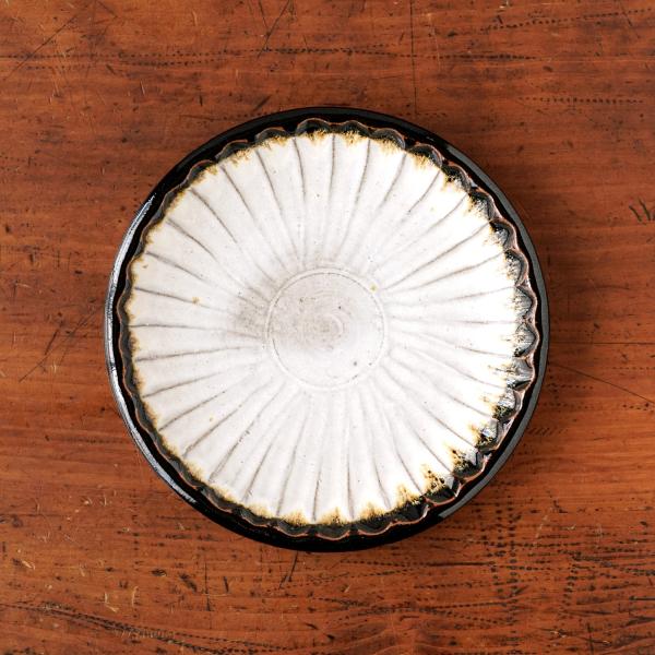 俊彦窯 鎬手六寸丸皿 掛け分け 丹波焼 兵庫県 清水俊彦 伝統工芸品 民藝品 食器 キッチン ギフト...