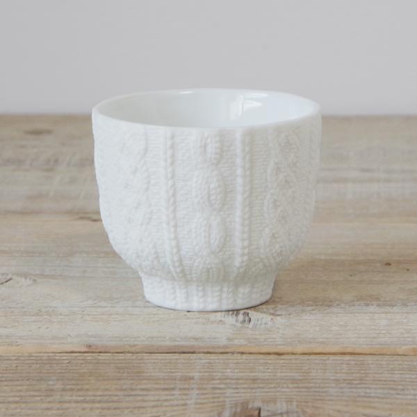 Trace Face Knit Wear 紙箱入り 湯呑み 瀬戸焼 伝統工芸品 民藝品 食器 キッチ...