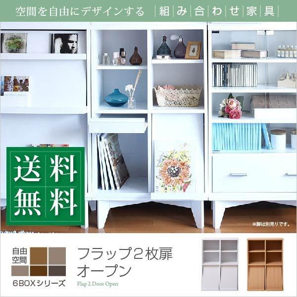 ディスプレイラック 〔幅60×奥行29(取っ手含む36)×高さ90cm〕 6BOX 扉付き 雑誌がデ...