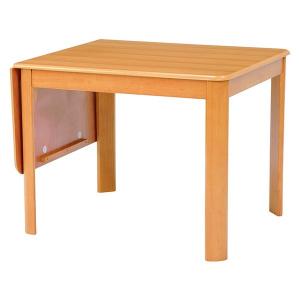 ダイニングテーブル バタフライ 二人用 〔幅93-135cm〕丸角 ナチュラル｜table-lukit