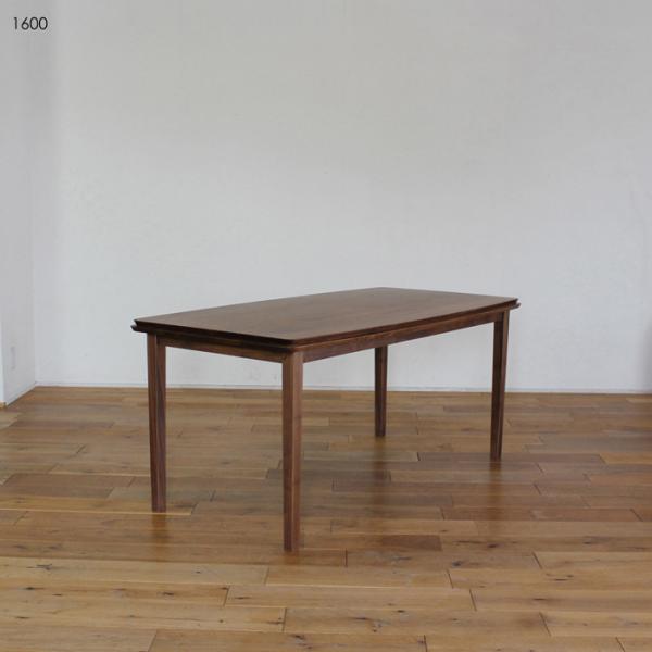 ダイニングテーブル 160cm ブラウン ウォールナット 国産 日本製 北欧 完成品 スタイリッシュ...