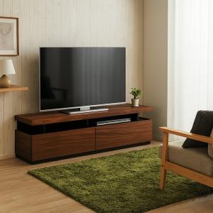 中古　テレビ台ローボード（木目調） 関家具 テレビボード テレビ台 ローボード 160cm ロータイプ ブラウン