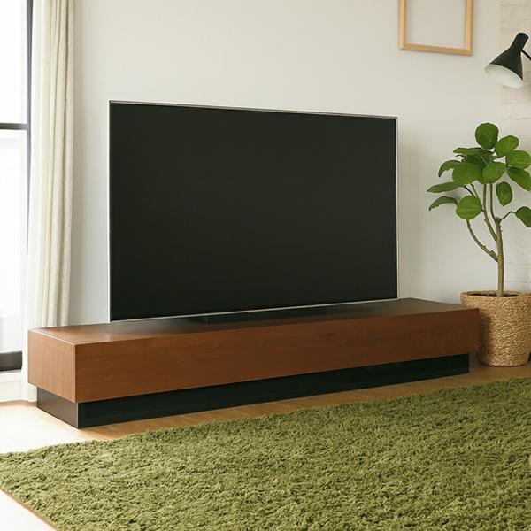 テレビ台 テレビボード 160cm ウォールナット ブラウン 国産 日本製 無垢材 天然木シート 収...