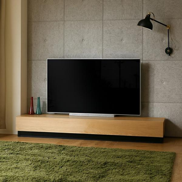 テレビ台 180cm ナチュラル オーク 幅180 奥行45 高さ24cm 国産 日本製 無垢材 天...