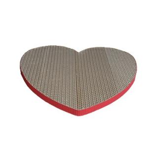 ダンボール製猫の爪とぎ　ガリット・ハート型　丈夫で長持ち！とぎ粉が少ない！