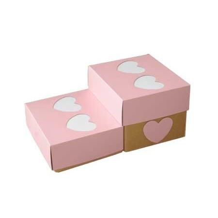 犬、猫用　階段 スロープ　　わんステップ ２段/ピンク　国産硬質ダンボール使用