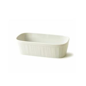 ティラミス スフレ S 白 ココット おしゃれ 四角 角型 白い食器 陶器