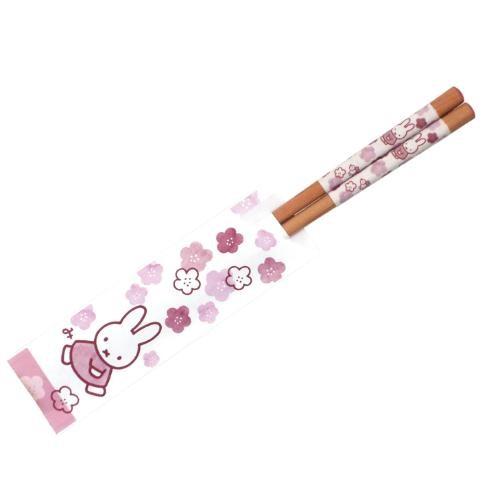 ミッフィーほのか（花）和紙巻箸 21cm（白） 金正陶器 418019 4964412418197