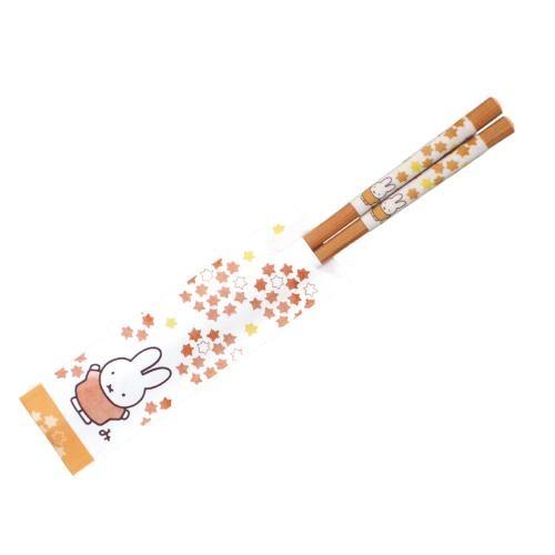 ミッフィーほのか（星）和紙巻箸 21cm（白） 金正陶器 418022 4964412418227