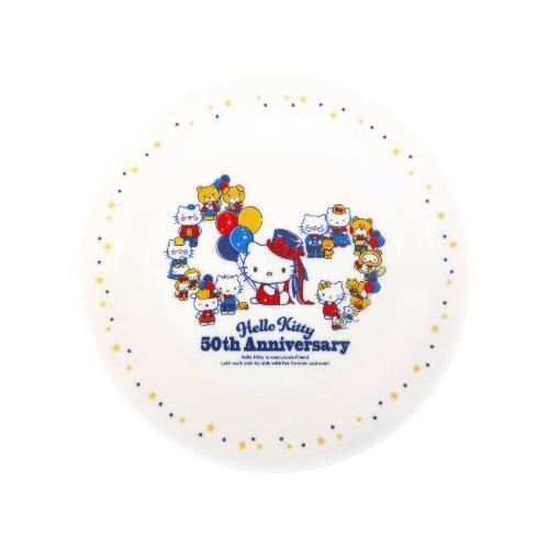 ハローキティ50周年記念 プレート キティはいつもキミのそばに 金正陶器 500122