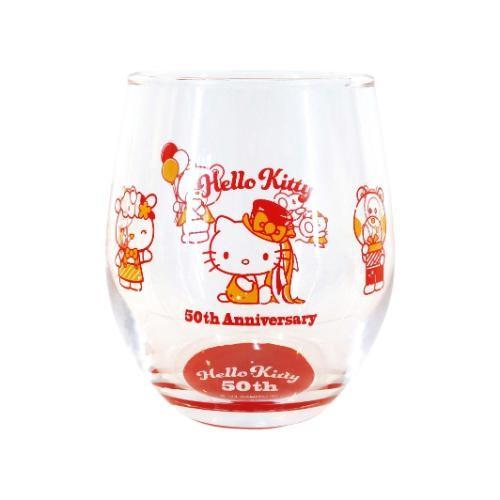 ハローキティ50周年記念 タンブラー（レッド）キティはいつもキミのそばに 金正陶器 500125