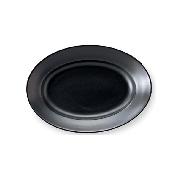 エクシブ 23cmプラター 黒マット 黒い食器 cafe カフェ 食器 業務用 日本製