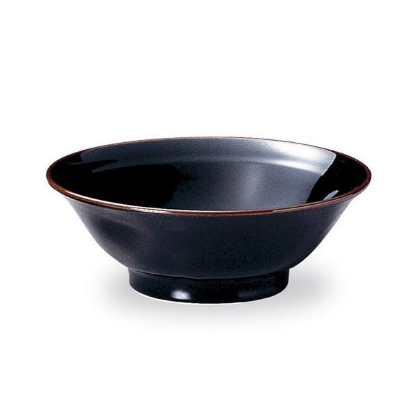 うるし天目 ６．５高台丼（19.7cm） 中華食器 業務用 ラーメン 日本製