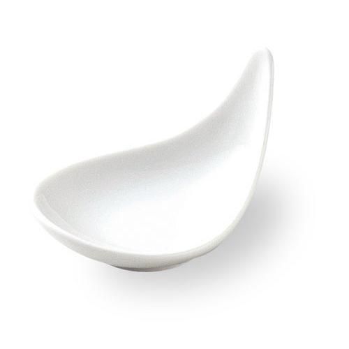 ガーニッシュ 8cmドロップボール 白 cafe カフェ 食器 業務用 アミューズスプーン 日本製