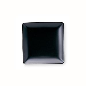 スクエア 角皿 16cm四角皿 黒マット 黒い食器 cafe カフェ 食器 業務用