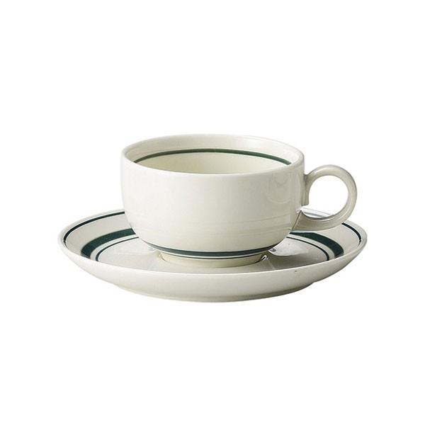 スノートングリーン 紅茶カップ＆ソーサー カントリー cafe カフェ 食器 業務用 日本製