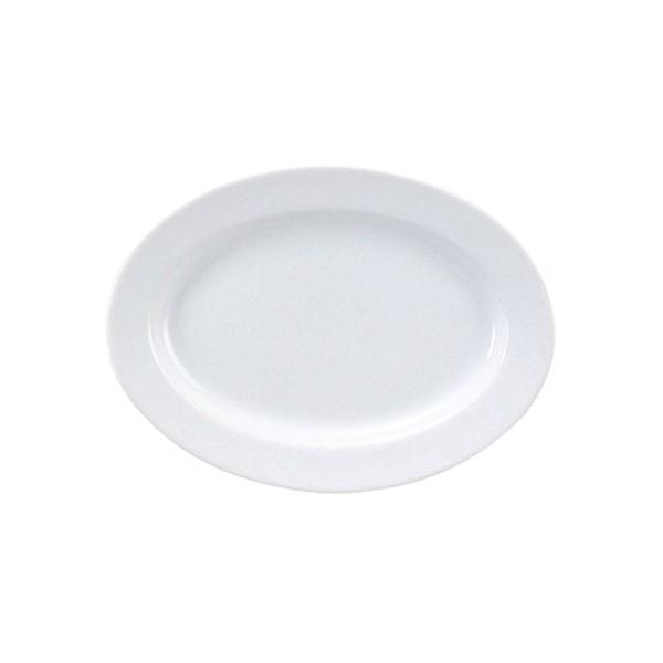 玉渕 ８”玉渕プラター （20.6cm楕円皿） 白い食器 cafe カフェ 食器 業務用 日本製