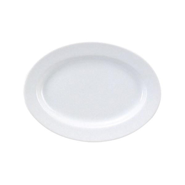 玉渕 ９”玉渕プラター （23.4cm楕円皿） 白い食器 cafe カフェ 食器 業務用 日本製
