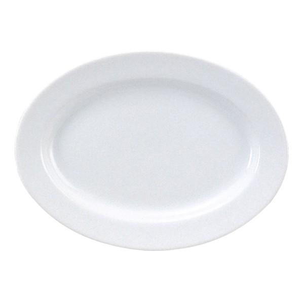 玉渕 １１”1/2玉渕プラター （29.7cm楕円皿） 白い食器 cafe カフェ 食器 業務用 日...