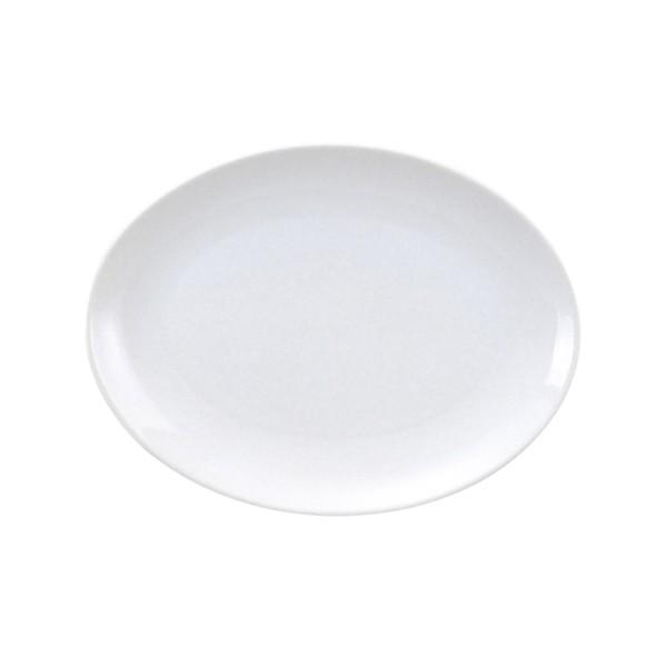 玉渕 １０”メタ玉プラター（26.9cm楕円皿） 白い食器 cafe カフェ 食器 業務用 日本製