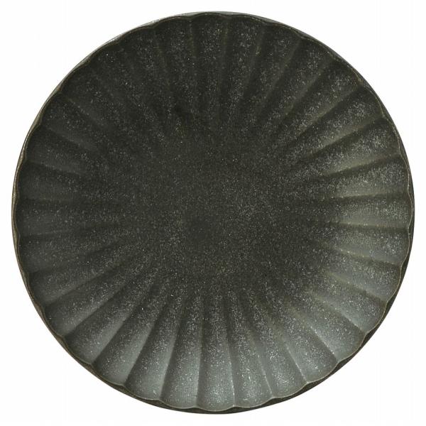 かすみ 黒 12.5cm丸皿 花伝 KOYO 光洋 光洋陶器 56130006 おしゃれ かわいい ...