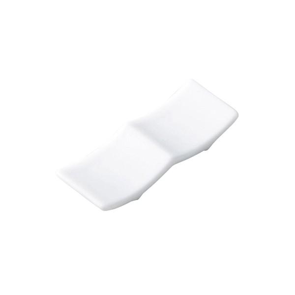 箸置きシリーズ プレノ ツインレスト（White） 白い食器 cafe カフェ 食器 業務用 日本製