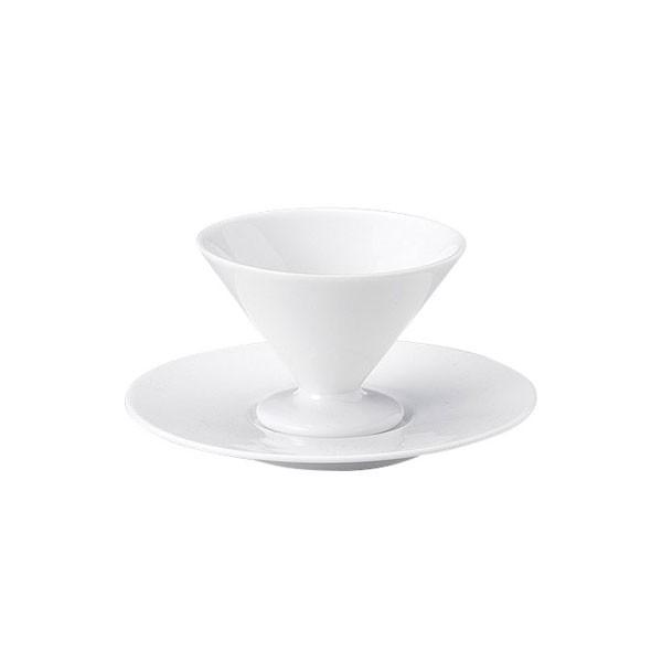 プレノ ９cmキュートボール＆受皿セット 白い食器 cafe カフェ 食器 業務用 日本製