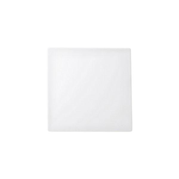 フラット 15cmスクエアプレート（ハマ付き） 特白磁 白い食器 cafe カフェ 食器 業務用 日...