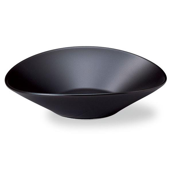 レガート 26cmパスタ皿 黒マット 黒い食器 cafe カフェ 食器 業務用 日本製