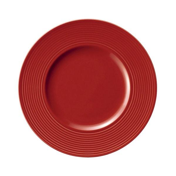 リベラ 24cmミート皿 Red（赤）cafe カフェ 食器 業務用 日本製