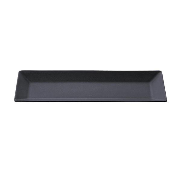 黒マットスクエア square 25cm長角皿 小田陶器