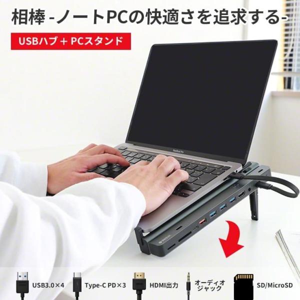 USB Type-C ハブ ドッキングステーション HDMI カードリーダー type-c ケーブル...