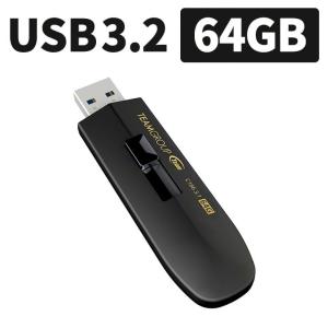 TEAM USBメモリ USB3.2 Gen1 C186 スライド式 64GB 小型 小さい 1年保証 シンプル かわいい かっこいい .3R｜tabtab