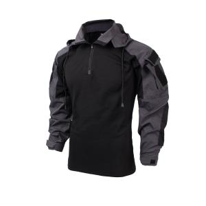 SP1 フード付き カスタム コンバットシャツ / カーボングレー